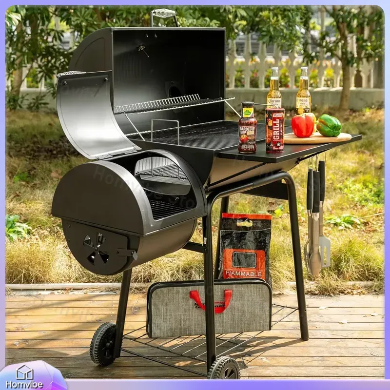 Camping Cooking Cover - Barbecue au charbon de bois avec