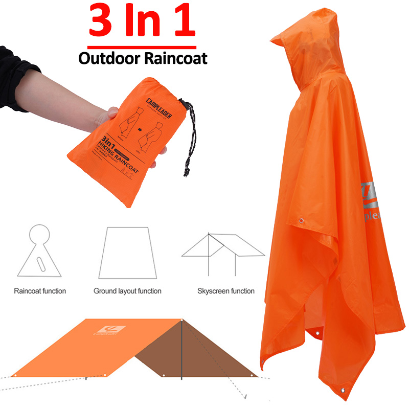 Camping Cooking Cover - Manteau imperméable d'extérieur 3 en 1,