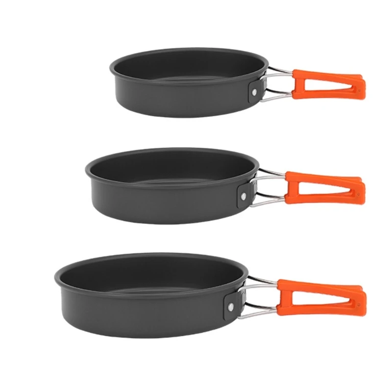 Camping Cooking Griddle - Poêle à frire portable avec rangement,