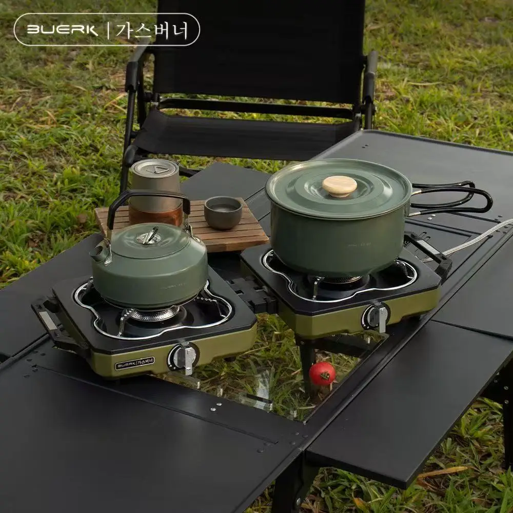 Camping Double Cooking Stove - BUERK – poêle de Camping pliable,