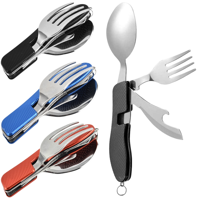 Camping Cooking Pan Set - Ensemble d'ustensiles de Camping pliables 4