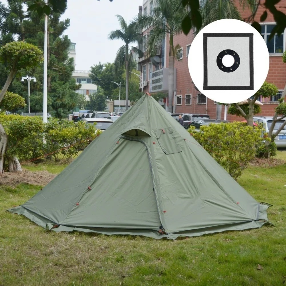 Camping Cooking Snow - Nouvelle tente pyramidale avec jupe de
