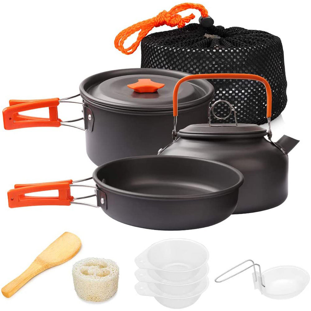 Camping Cooking Set With Bag - Kit d'ustensiles de cuisine de Camping,