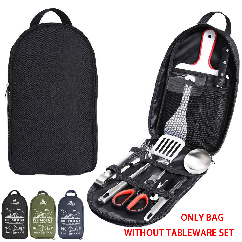 Camping Cooking Set With Bag - Ensemble d'ustensiles de pique-nique, sac de