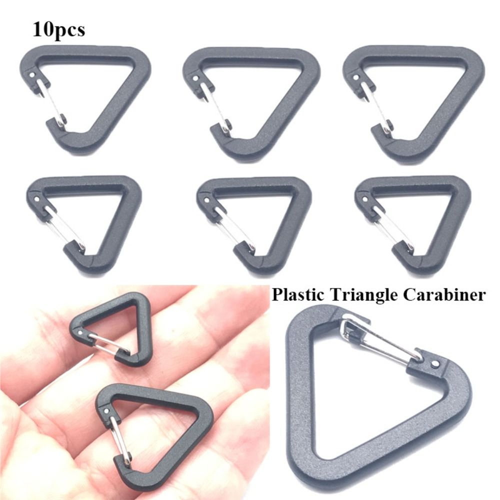 Camping Cooking Tin - Mousquetons triangulaires en plastique pour camping