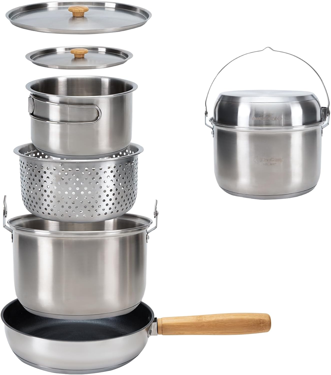 Camping Cooking Set With Bag - Ensemble de cuisine de camping en