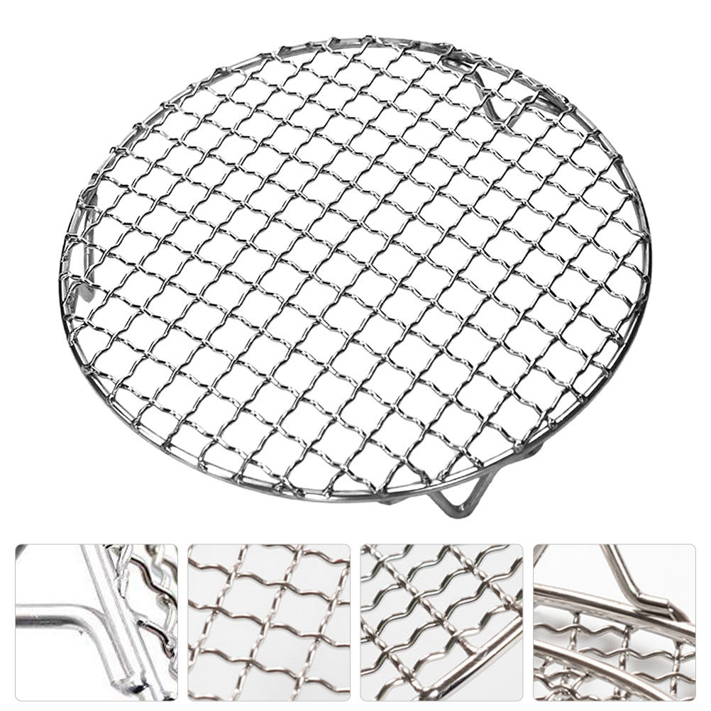 Camping Cooking Vegetables - Grille de barbecue ronde en acier