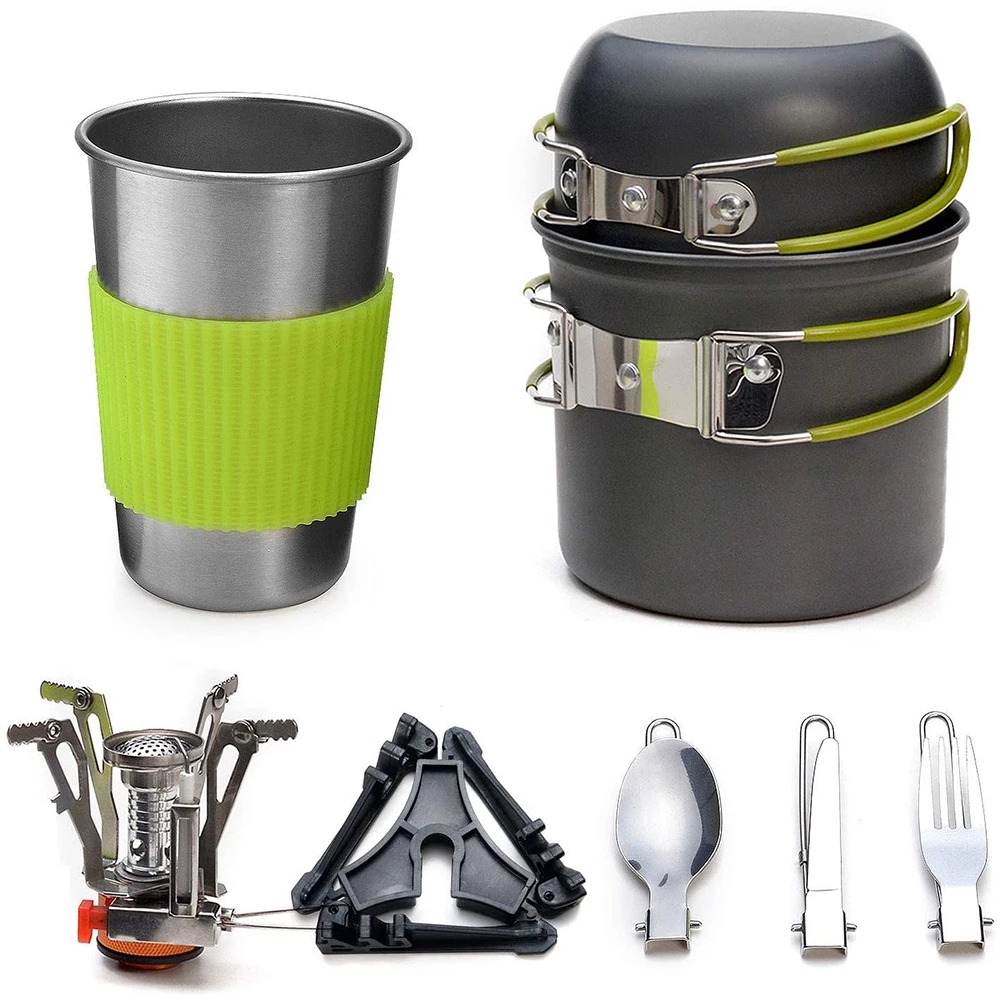 Camping Cooking Set With Bag - Kit d'ustensiles de cuisine de Camping