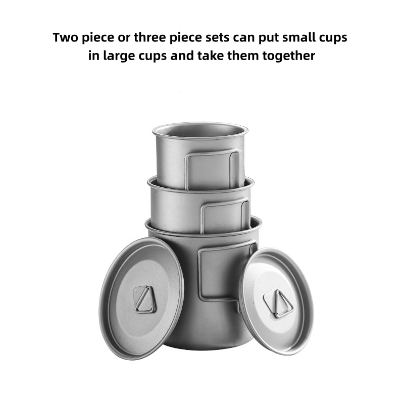 Mug de camping en titane avec  - Camping Cooking Set With Bag avis et prix