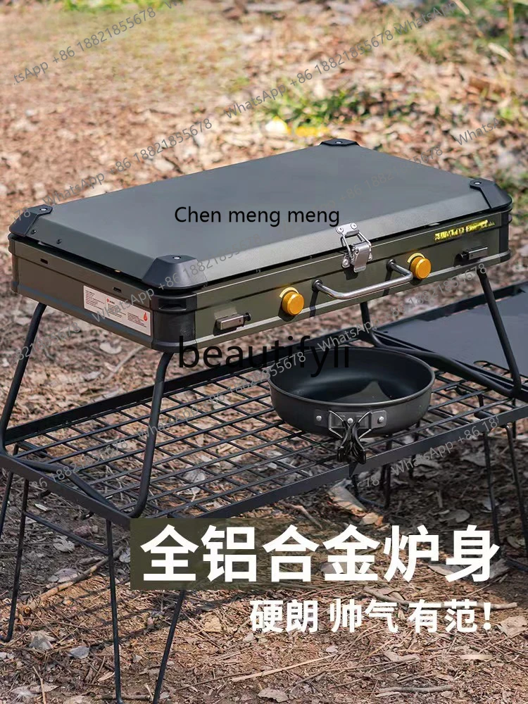 Grill à gaz à Double tête Z189 - Camping Double Cooking Stove avis et prix