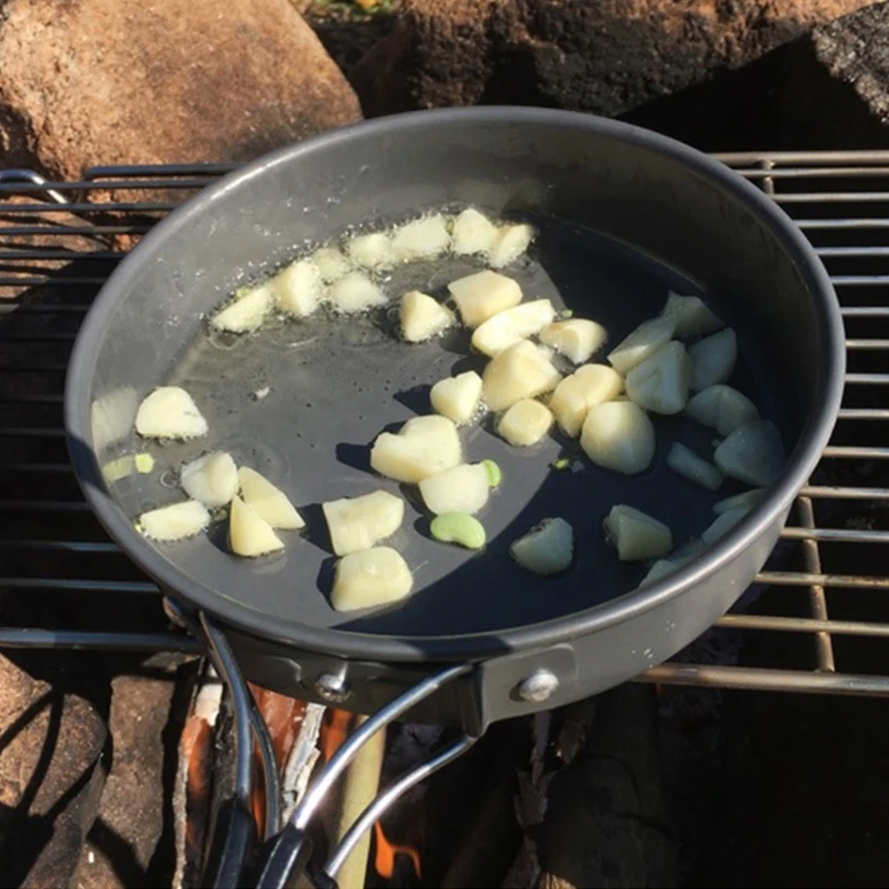Poêle à frire portable avec ra - Camping Cooking Griddle avis et prix