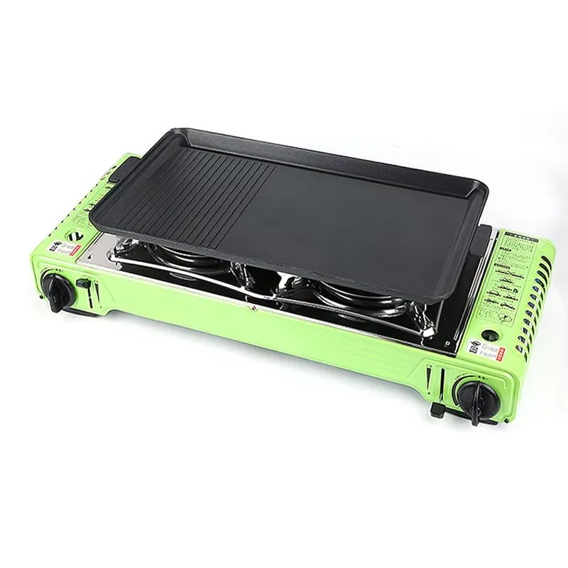 Table de camping portable d'ex - Camping Double Cooking Stove avis et prix