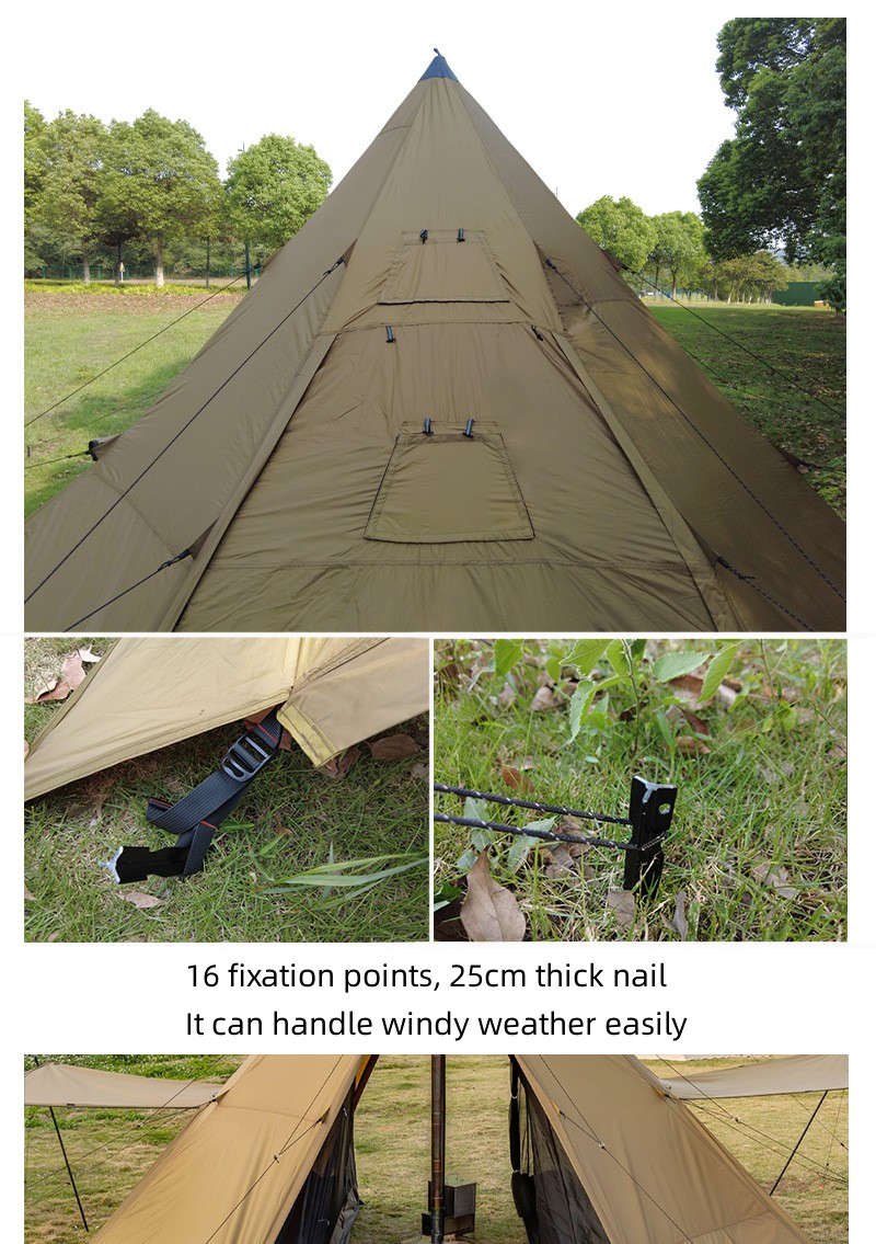 Tente pyramidale de camping av - Camping Cooking Snow avis et prix