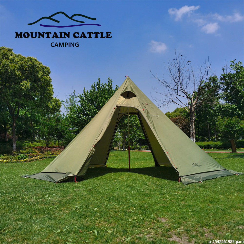 Tente pyramidale avec jupe de  - Camping Cooking Snow avis et prix