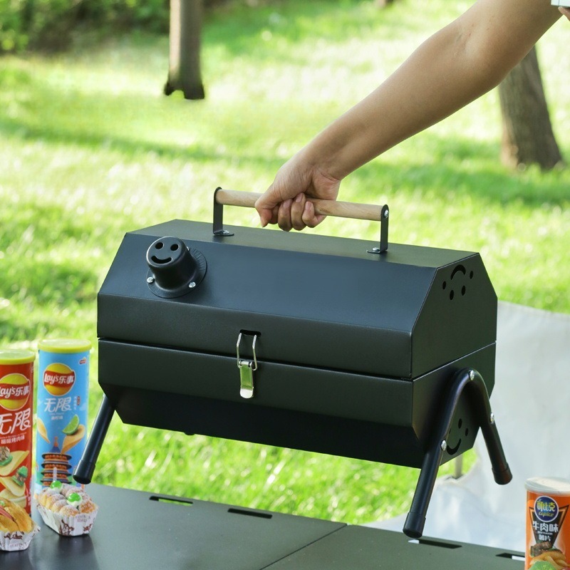 Grill de Barbecue en acier au  - Camping Double Cooking Stove avis et prix