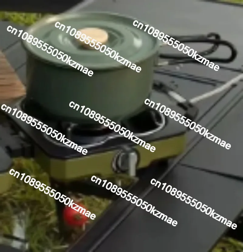 Réchaud de camping portable à  - Camping Double Cooking Stove avis et prix