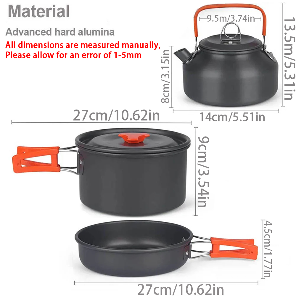 Kit d'ustensiles de cuisine de - Camping Cooking Set With Bag avis et prix