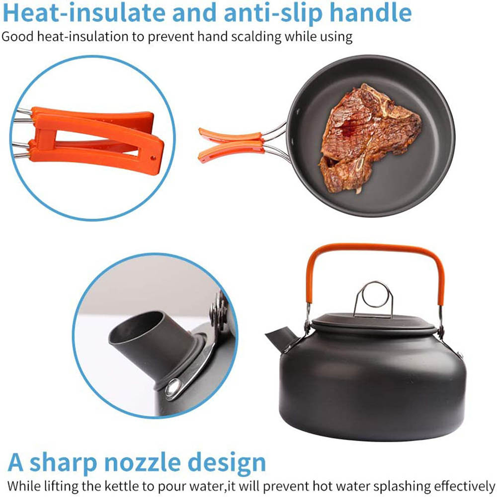 Kit d'ustensiles de cuisine de - Camping Cooking Set With Bag avis et prix