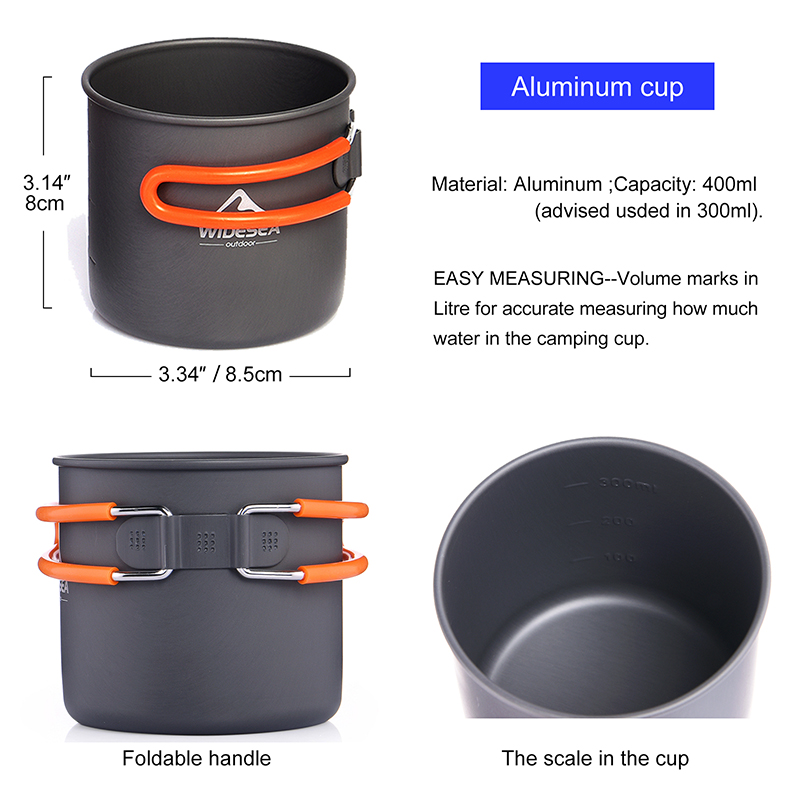 ESEA-Ensemble d'ustensiles de  - Camping Cooking Pan Set avis et prix