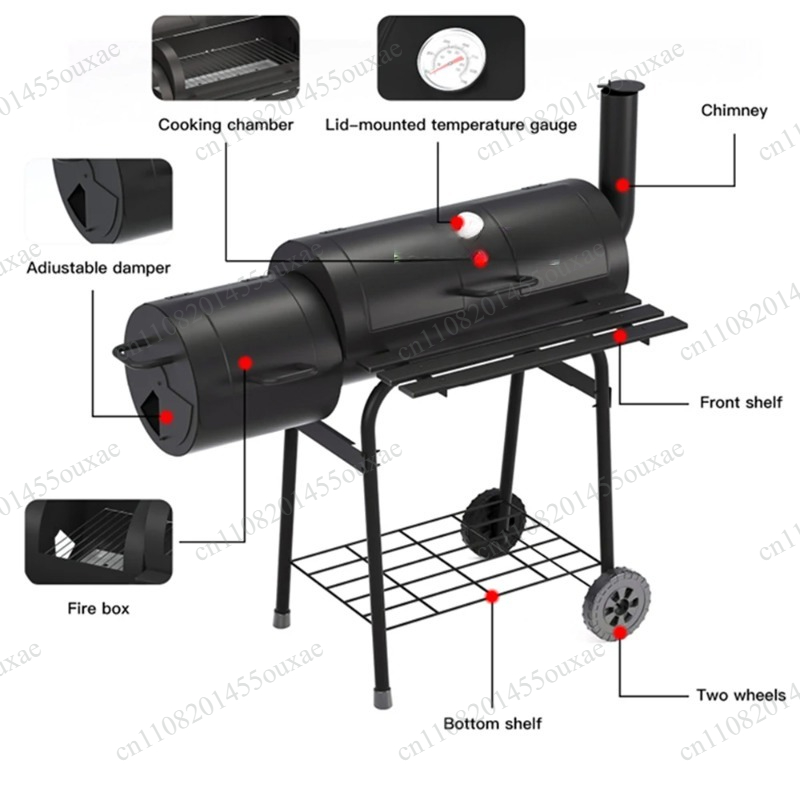Barbecue à charbon double face - Camping Double Cooking Stove avis et prix