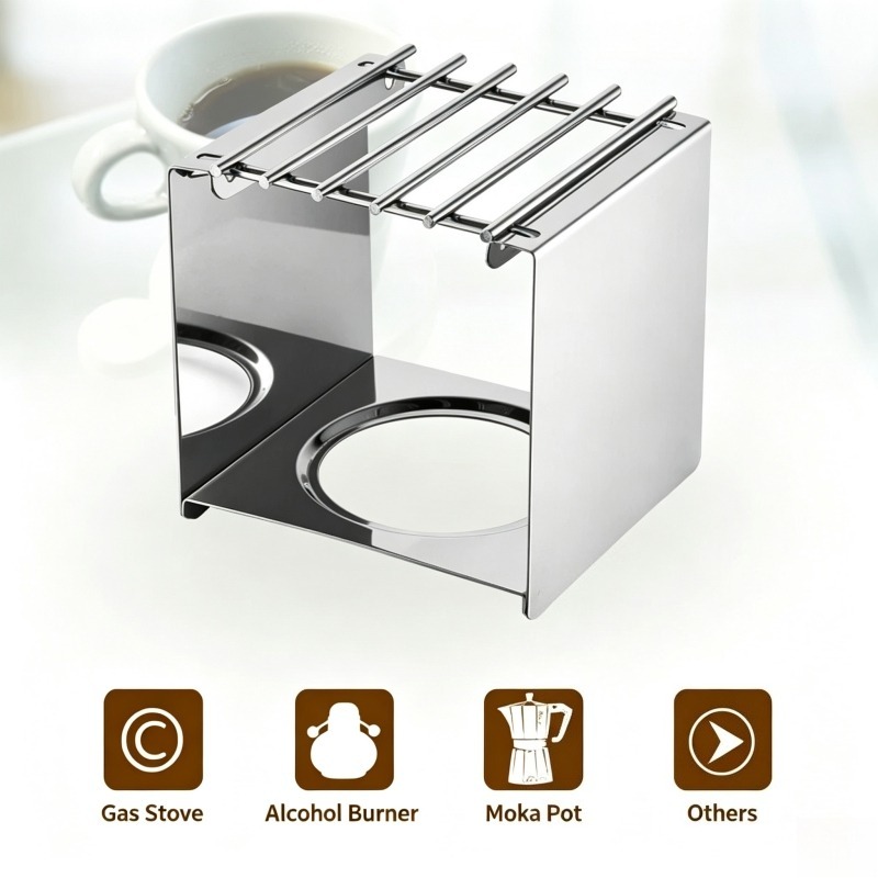 Support carré en acier inoxyda - Camping Cooking Equipment avis et prix