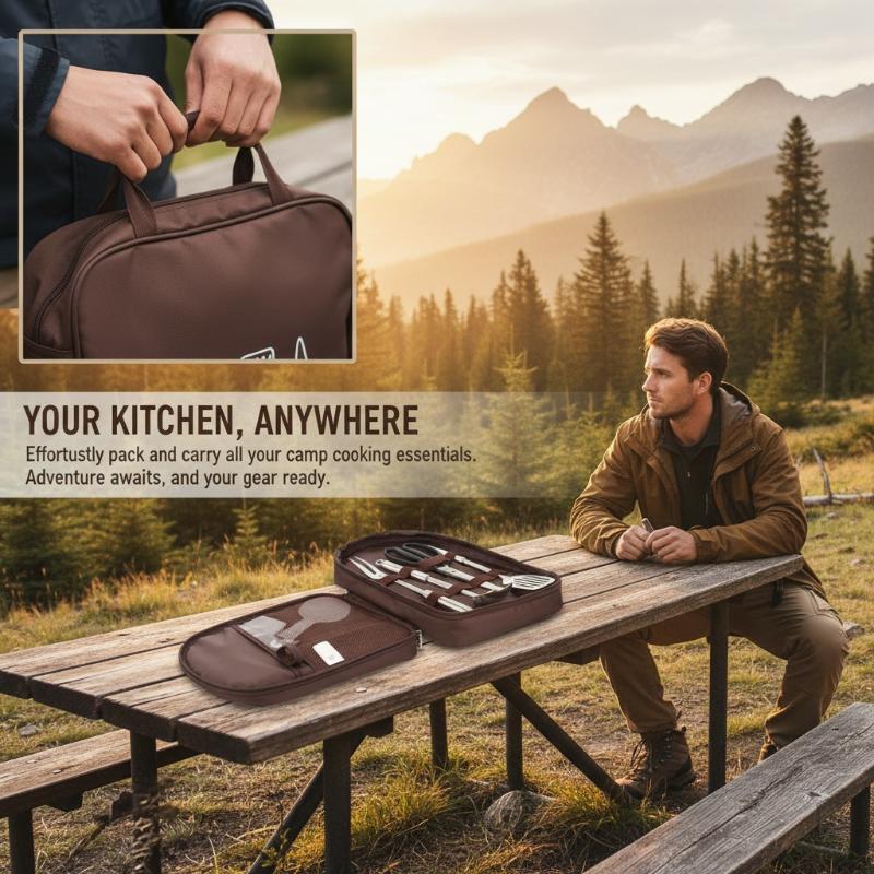 Sac de rangement pour cuisine  - Camping Cooking Utensils Storage avis et prix