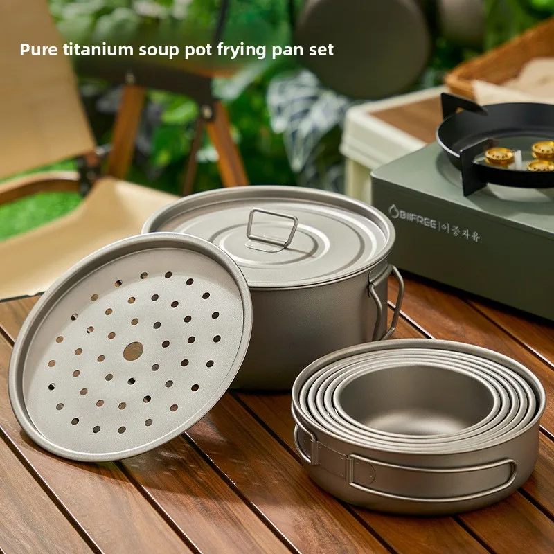 Ensemble de casseroles d'extér - Camping Cooking Set With Bag avis et prix