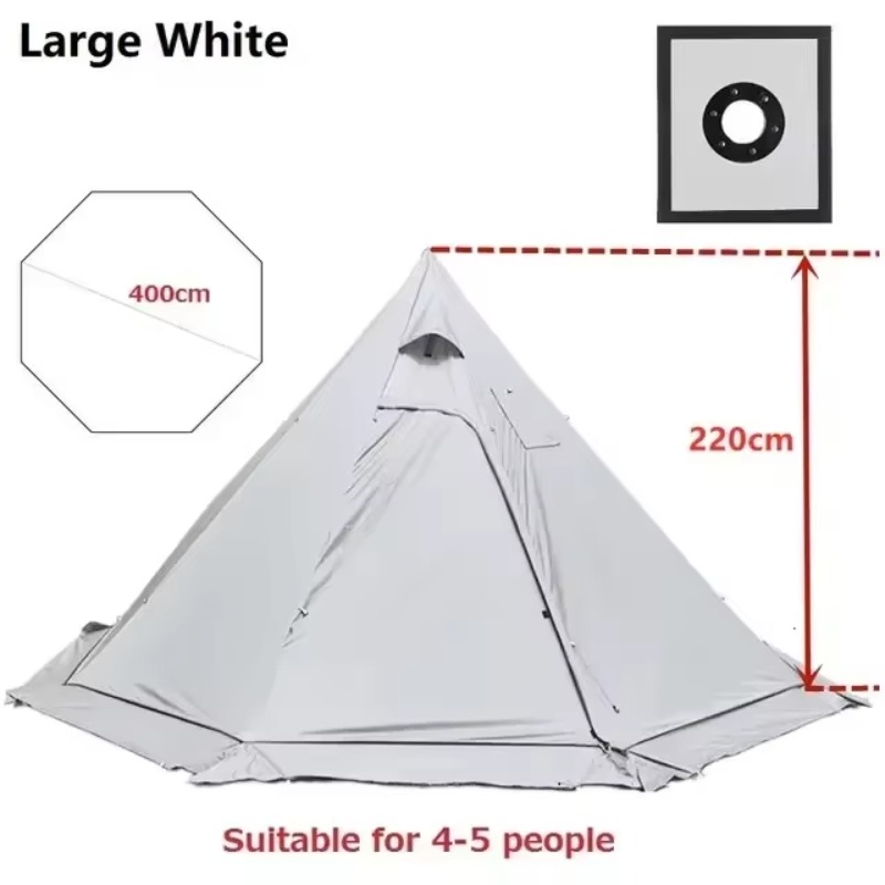 Tente pyramidale avec jupe ant - Camping Cooking Snow avis et prix
