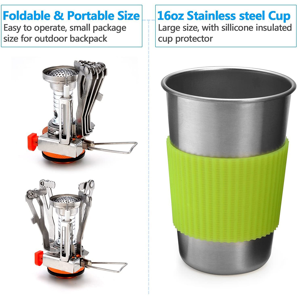 Kit d'ustensiles de cuisine de - Camping Cooking Set With Bag avis et prix