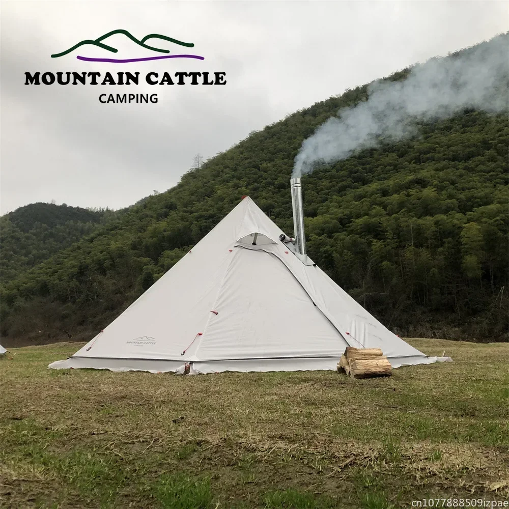 Tente pyramidale chaude avec j - Camping Cooking Snow avis et prix